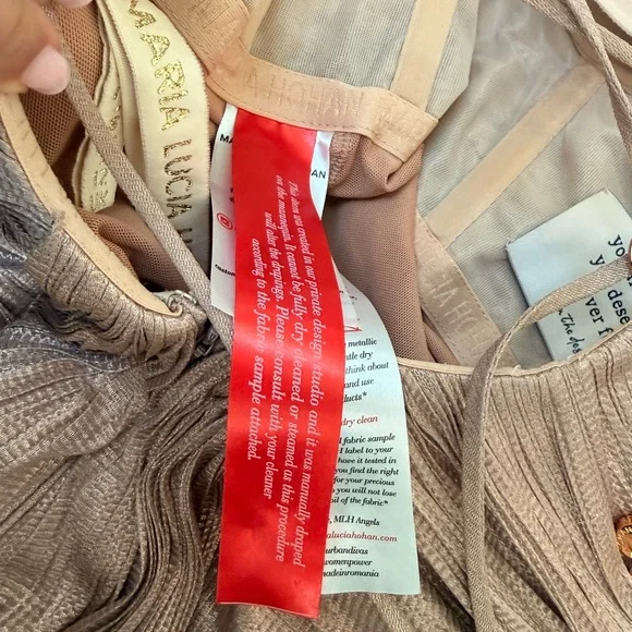 Maria Lucia Hohan “Lissandra” Gown – Creme Brulee – Size 40 (US 6) - Picture 6 of 10